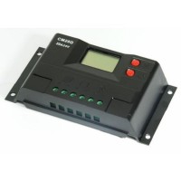 Контроллер 20А 12В/24В с дисплеем + USB гнездо (Модель-CM20D), JUTA