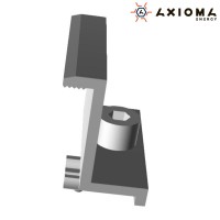 Прижим Крайний, 35 мм, алюминий и нержавеющая сталь А2, AXIOMA energy