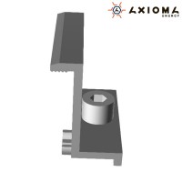 Прижим Крайний, 40 мм, алюминий и нержавеющая сталь А2, AXIOMA energy