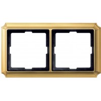 Рамка 2 поста Merten Antique. Колір Блискуча латунь MTN483221 Рамка 2 поста Merten Antique. Колір Блискуча латунь MTN483221