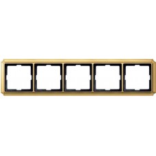 Рамка 5 постовая Merten Antique Блестящая латунь MTN483521 