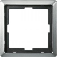 Рамка 1 пост Merten Artec Стальной MTN481146 Рамка 1 пост Merten Artec Стальной MTN481146