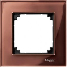 Рамка 1-постова Merten M-Elegance Скло. Колір Махагон MTN4010-3215 