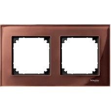 Рамка 2-постова Merten M-Elegance Скло. Колір Махагон MTN4020-3215 