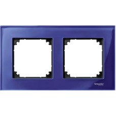 Рамка 2-постовая Merten M-Elegance Стекло Сапфир MTN4020-3278 