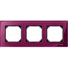 Рамка 3-постова Merten M-Elegance Скло. Колір Рубін MTN4030-3206 
