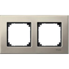 Рамка 2-постова Merten M-Elegance дерево. Колір Титан MTN403205 