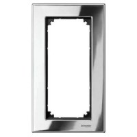 Рамка 2-постова без перегородки Merten M-Elegance метал. Колір Хром MTN403839 