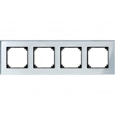 Рамка 4-постова Merten M-Elegance Скло. Колір Діамант MTN4040-3260 
