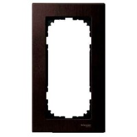 Рамка 2-постова без перегородки Merten M-Elegance дерево. Колір Венге MTN4058-3471 