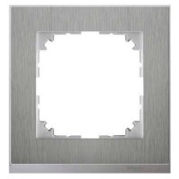 Рамка 1-постовая Merten M-Pure Decor cталь/алюминий (MTN4010-3646)