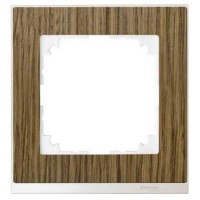 Рамка 1-постовая Merten M-Pure Decor. Цвет Дуб/Брил. белый (MTN4010-3674)