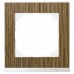 Рамка 1-постовая Merten M-Pure Decor Дуб/Брил. белый MTN4010-3674 