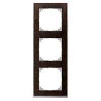 Рамка 3-постова Merten M-Pure Decor венге/алюміній (MTN4030-3671)