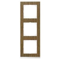 Рамка 3-постовая Merten M-Pure Decor. Цвет Дуб/Брил. белый (MTN4030-3674)