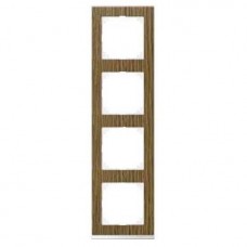 Рамка 4-постова Merten M-Pure Decor. Колір Дуб/Берил. Білий MTN4040-3674 