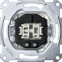 2-клавишный механизм выключателя с подсветкой Merten System M, 1 полюс, 10А (MTN3135-0000)