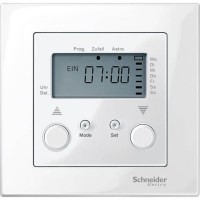 MTN581619 Таймер для жалюзі з підключенням датчика Merten System M. Колір Полярно-Білий