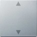 MTN586360 Кнопочный выключатель для жалюзи с функцией памяти и с подключением датчика Merten System M Алюминий