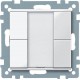 2-кнопочный выключатель KNX plus Merten System M Полярно-белый MTN617219
