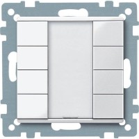 4-кнопковий вимикач KNX plus Merten System M. Колір Полярно-Білий MTN617419