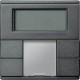 2-кнопочный выключатель с терморегулятором KNX plus Merten System M Антрацит MTN6212-0414