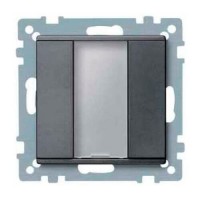 1-кнопочный выключатель KNX plus Merten System M Антрацит MTN627514