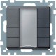4-кнопочный выключатель KNX plus Merten System M Антрацит MTN627814