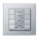 4-кнопочный выключатель KNX plus Merten System M Алюминий MTN627860
