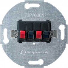 Механізм стерео розетки для гучномовців Merten. Колір Антрацит, MTN467014