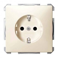 MTN2300-4044 Механізм розетки з захисними шторками та заземленням Merten Shuko, 2 полюса, 16А. Колір Бежевий
