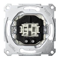 2-кнопочный механизм выключателя с замыкающим контактом и подсветкой Merten System M, 1 полюс, 10А (MTN3165-0000)