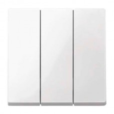 Клавиша тройная Merten System M.  Полярно-белый MTN312619 