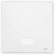 Клавіша вимикача з прямокутним віконцем для символів IP44 Merten System Design. Колір Полярно-Білий MTN412719 