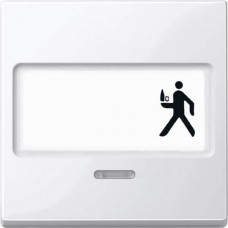 Клавиша с полем для надписи и окошком для световой индикации Merten System M.  Полярно-белый MTN434719 