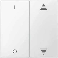 Клавиша для модуля 2-кнопочного выключателя KNX с символами I/0 и вверх/вниз Merten System M. Полярно-белый MTN619519 Клавиша для модуля 2-кнопочного выключателя KNX с символами I/0 и вверх/вниз Merten System M. Полярно-белый MTN619519
