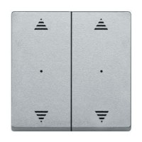 Клавиша для модуля 2-кнопочного выключателя KNX с символами вверх/вниз Merten System M. Алюминий MTN625860 Клавиша для модуля 2-кнопочного выключателя KNX с символами вверх/вниз Merten System M. Алюминий MTN625860