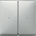 Клавиши для модуля 2-кнопкового вимикача Merten System Design. Колір Сталь MTN626246 