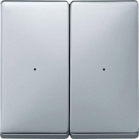 Клавиши для модуля 2-кнопочного выключателя Merten System Design. Алюминий MTN626260 Клавиши для модуля 2-кнопочного выключателя Merten System Design. Алюминий MTN626260