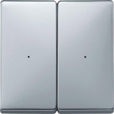 Клавиши для модуля 2-кнопкового вимикача Merten System Design. Колір Алюміній MTN626260 