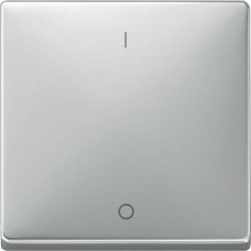 Клавіша для модуля кнопкового вимикача KNX з символами "I/0" Merten System Design. Колір Сталь MTN626446 