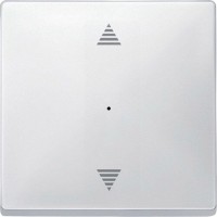 Клавиша для модуля кнопочного выключателя KNX со стрелками вверх/вниз Merten System Design.  Полярно-белый MTN626519 
