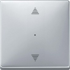 Клавіша для модуля кнопкового вимикача KNX зі стрілками "вгору/вниз" Merten System Design. Колір Алюміній MTN626560 