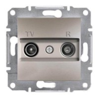 ⚡Розетка TV-R прохідна 4 dB Asfora бронза (EPH3300269)