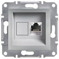 ⚡Розетка компьютерная Кат5e STP Asfora алюминий (EPH5000161) ⚡Розетка компьютерная Кат5e STP Asfora алюминий (EPH5000161)