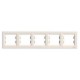⚡ Рамка 5-ти постовая горизонтальная Asfora кремовая (EPH5800523)