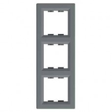 ⚡Рамка 3-х постовая вертикальная Asfora сталь (EPH5810362)