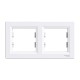⚡Рамка 2-х постовая горизонтальная Asfora белая (EPH5800221)