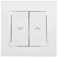 ⚡Вимикач для жалюзі Asfora IP20 білий (EPH1300121)