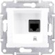 SDN4900121 Комп'ютерна розетка STP RJ45 кат.6e екранована Sedna. Колір Білий